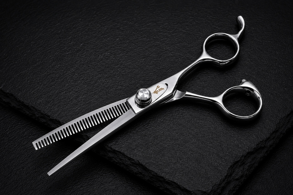 Bamboo Thinning Shear — Eco-conscious blend. Smooth, bulk texturizing.